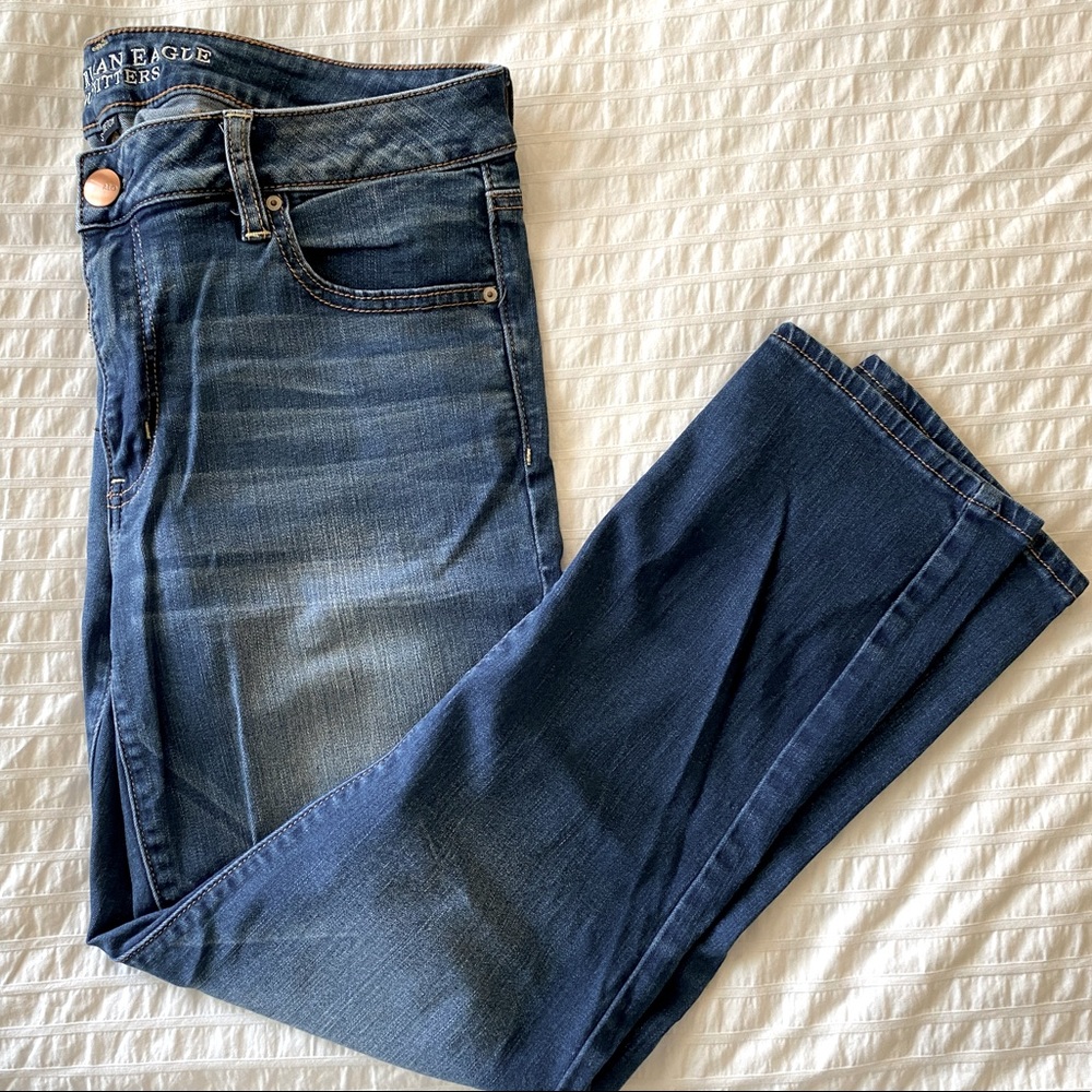 American Eagle cropped skinny jeans! Size: 14!